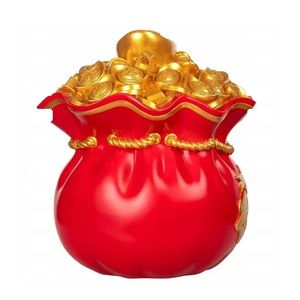 Resin ingot luck wealth prosperity large money bank H 15 inch W13 inch. No box